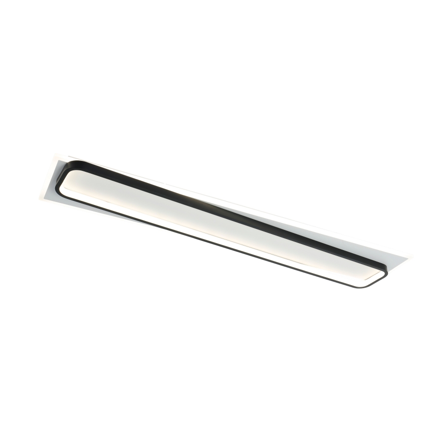 Brilagi - LED Stmívatelné stropní svítidlo OUTLINE LED/90W/230V 3000-6000K 18x100 cm bílá/černá + dálkové ovládání