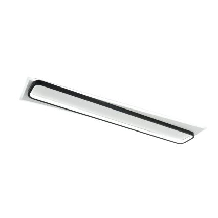 Brilagi - LED Stmívatelné stropní svítidlo OUTLINE LED/90W/230V 3000-6000K 18x100 cm bílá/černá + dálkové ovládání