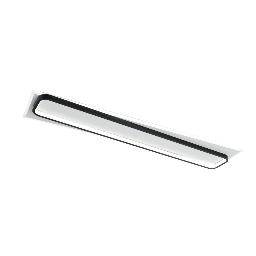 Brilagi - LED Stmívatelné stropní svítidlo OUTLINE LED/90W/230V 3000-6000K 18x100 cm bílá/černá + dálkové ovládání