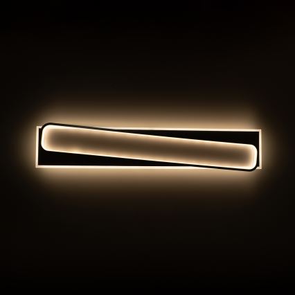 Brilagi - LED Stmívatelné stropní svítidlo OUTLINE LED/90W/230V 3000-6000K 18x100 cm bílá/černá + dálkové ovládání