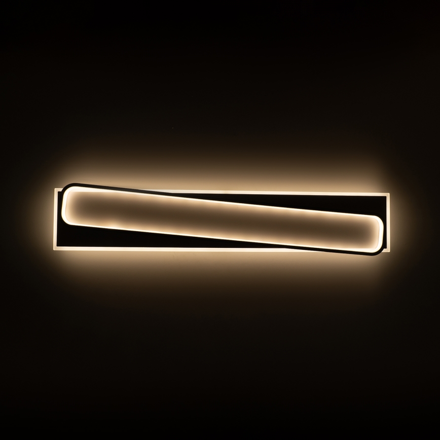Brilagi - LED Stmívatelné stropní svítidlo OUTLINE LED/90W/230V 3000-6000K 18x100 cm bílá/černá + dálkové ovládání