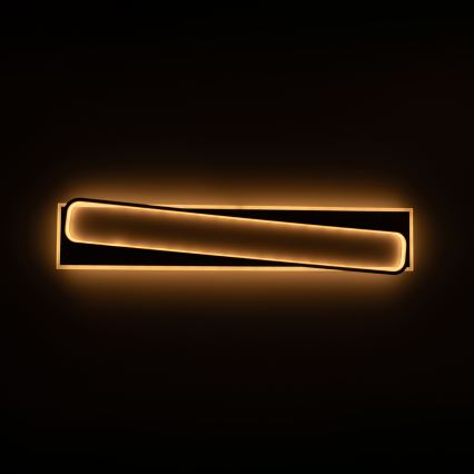 Brilagi - LED Stmívatelné stropní svítidlo OUTLINE LED/90W/230V 3000-6000K 18x100 cm bílá/černá + dálkové ovládání