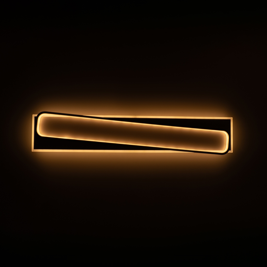 Brilagi - LED Stmívatelné stropní svítidlo OUTLINE LED/90W/230V 3000-6000K 18x100 cm bílá/černá + dálkové ovládání