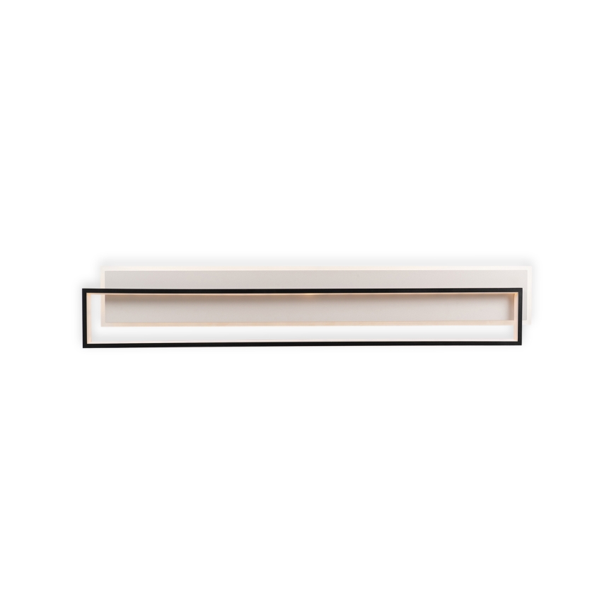 Brilagi - LED Stmívatelné stropní svítidlo OUTLINE LED/90W/230V 3000-6000K 18x100 cm bílá/černá + dálkové ovládání