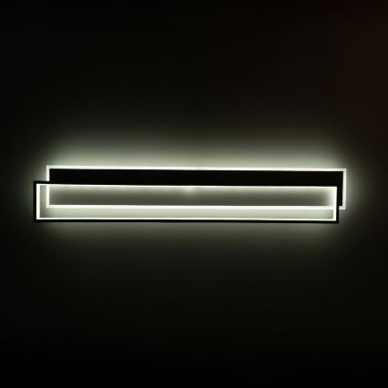 Brilagi - LED Stmívatelné stropní svítidlo OUTLINE LED/90W/230V 3000-6000K 18x100 cm bílá/černá + dálkové ovládání