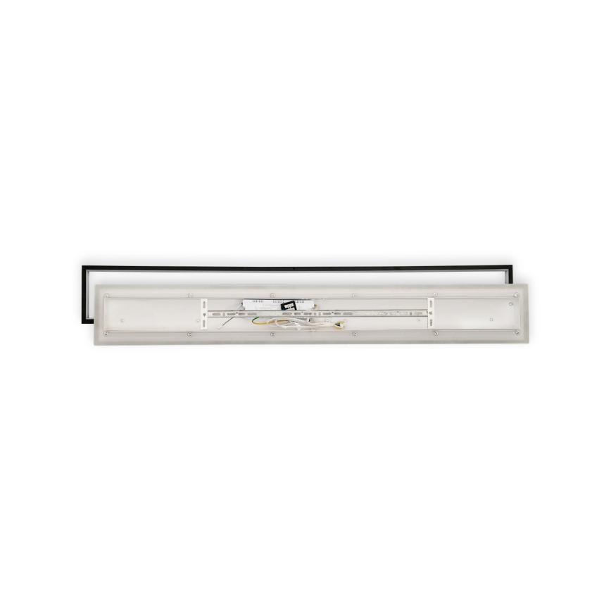 Brilagi - LED Stmívatelné stropní svítidlo OUTLINE LED/90W/230V 3000-6000K 18x100 cm bílá/černá + dálkové ovládání
