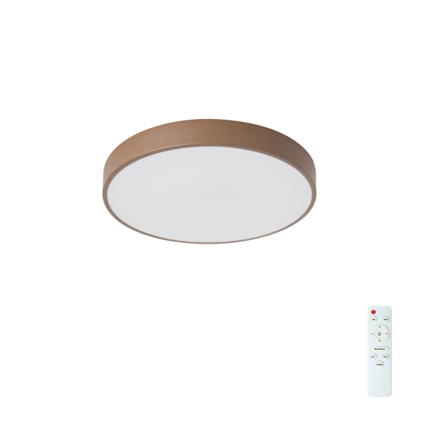 Brilagi - LED Stmívatelné stropní svítidlo POOL LED/36W/230V 3000-6000K pr. 30 cm hnědá + dálkové ovládání