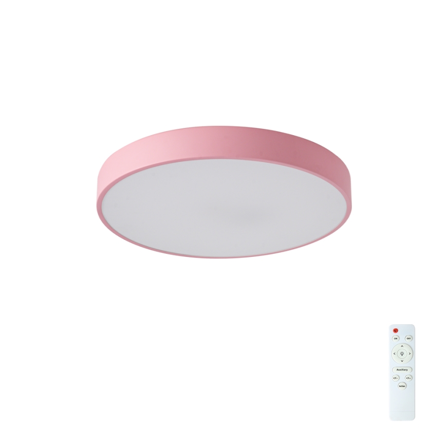 Brilagi - LED Stmívatelné stropní svítidlo POOL LED/48W/230V 3000-6000K pr. 40 cm růžová + dálkové ovládání