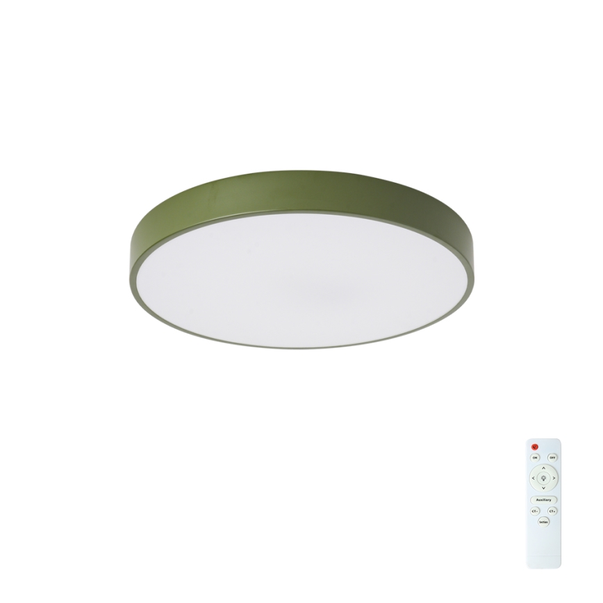 Brilagi - LED Stmívatelné stropní svítidlo POOL LED/48W/230V 3000-6000K pr. 40 cm zelená + dálkové ovládání