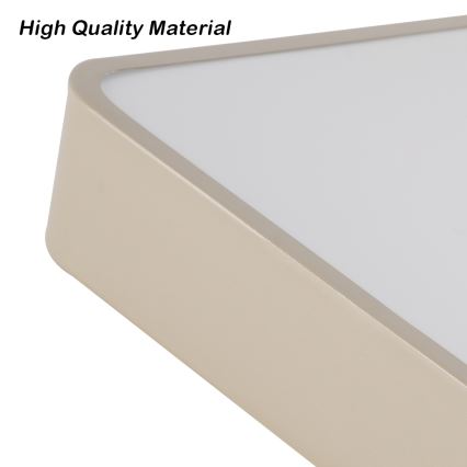 Brilagi - LED Stmívatelné stropní svítidlo POOL LED/48W/230V 3000-6000K 50x50 cm béžová + dálkové ovládání