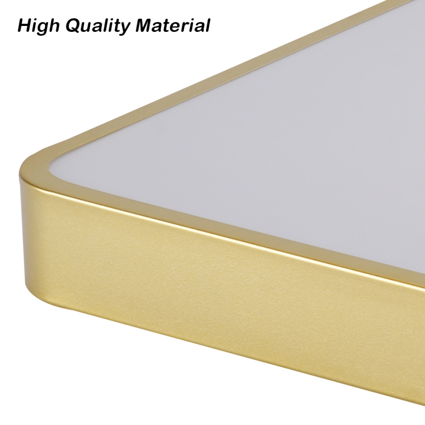 Brilagi - LED Stmívatelné stropní svítidlo POOL LED/48W/230V 3000-6000K 50x50 cm zlatá + dálkové ovládání