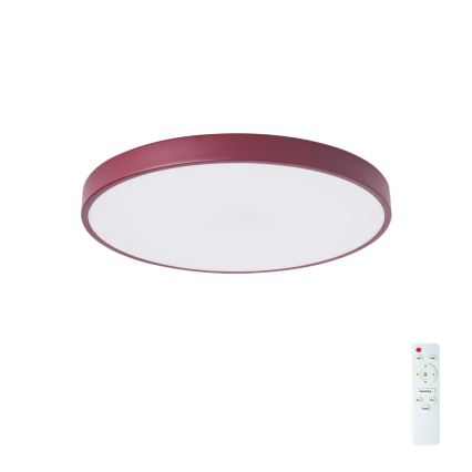 Brilagi - LED Stmívatelné stropní svítidlo POOL LED/60W/230V 3000-6000K pr. 50 cm burgundy + dálkové ovládání