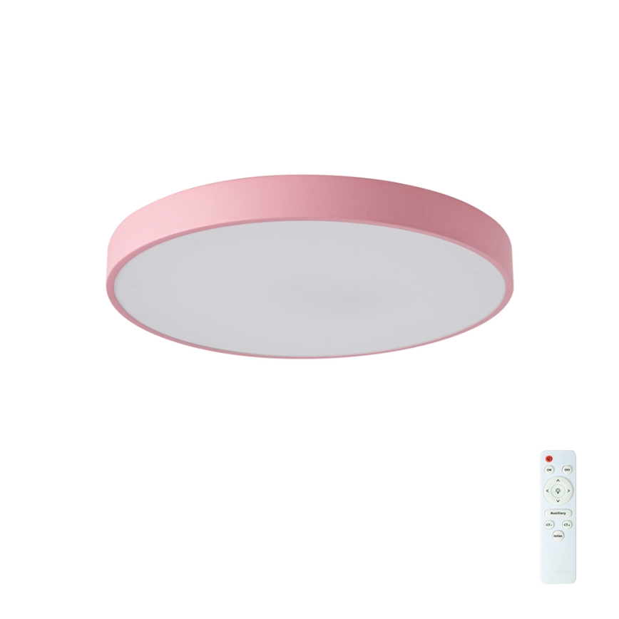 Brilagi - LED Stmívatelné stropní svítidlo POOL LED/60W/230V 3000-6000K pr. 50 cm růžová + dálkové ovládání