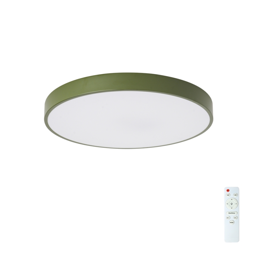 Brilagi - LED Stmívatelné stropní svítidlo POOL LED/60W/230V 3000-6000K pr. 50 cm zelená + dálkové ovládání