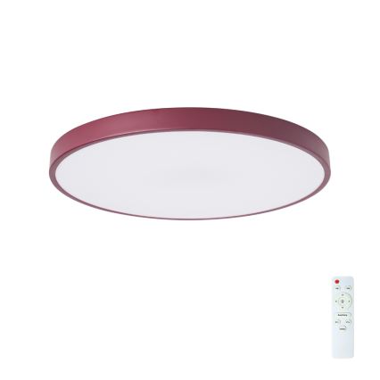 Brilagi - LED Stmívatelné stropní svítidlo POOL LED/60W/230V 3000-6000K pr. 60 cm burgundy + dálkové ovládání