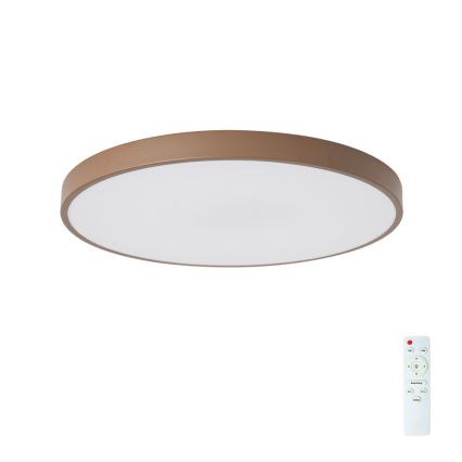 Brilagi - LED Stmívatelné stropní svítidlo POOL LED/60W/230V 3000-6000K pr. 60 cm hnědá + dálkové ovládání