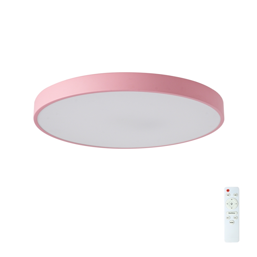 Brilagi - LED Stmívatelné stropní svítidlo POOL LED/60W/230V 3000-6000K pr. 60 cm růžová + dálkové ovládání