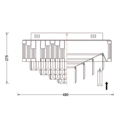 Brilagi - LED Stmívatelné stropní svítidlo SPECTRA LED/45W/230V 3000-6000K pr. 48 cm zlatá + dálkové ovládání