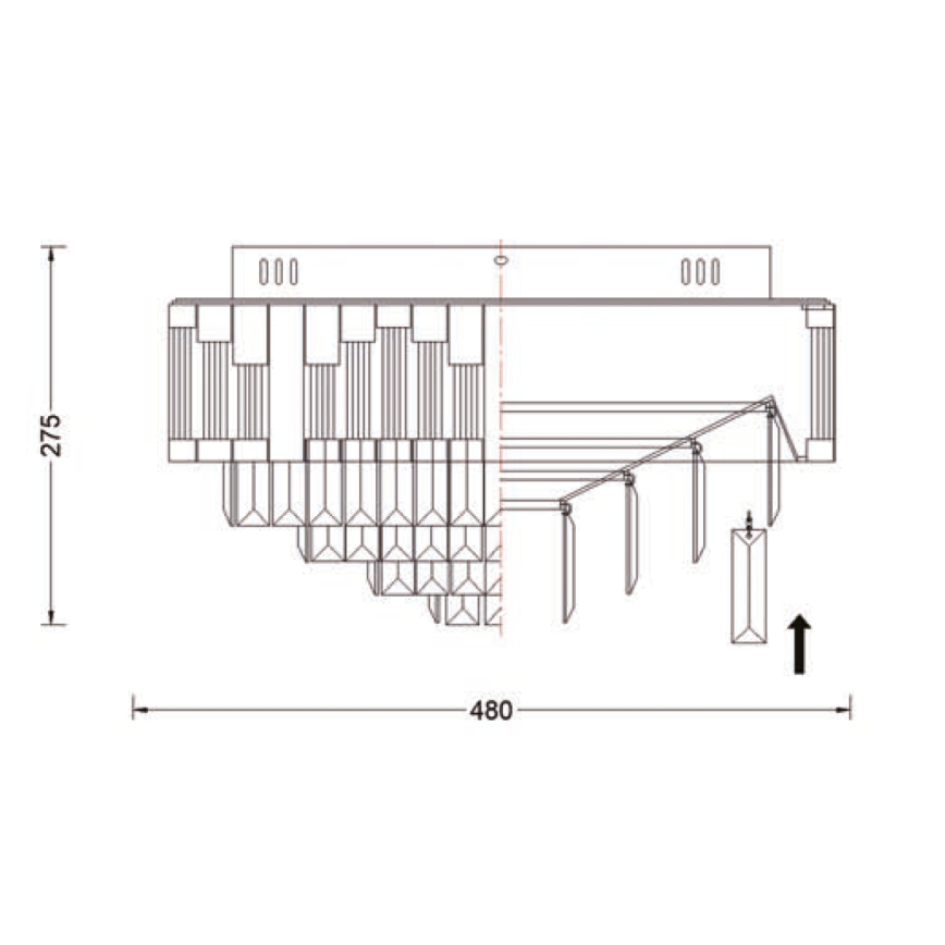 Brilagi - LED Stmívatelné stropní svítidlo SPECTRA LED/45W/230V 3000-6000K pr. 48 cm zlatá + dálkové ovládání