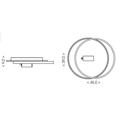 Brilagi - LED Stmívatelné stropní svítidlo UNITY LED/48W/230V + 1xGU10/3W 3000-6000K 39x45 cm bílá/černá + dálkové ovládání