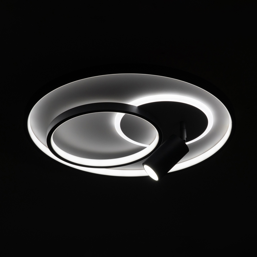 Brilagi - LED Stmívatelné stropní svítidlo UNITY LED/60W/230V + 1xGU10/3W 3000-6000K pr. 50 cm bílá/černá + dálkové ovládání