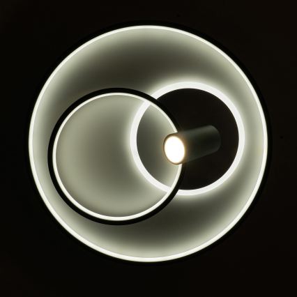 Brilagi - LED Stmívatelné stropní svítidlo UNITY LED/60W/230V + 1xGU10/3W 3000-6000K pr. 50 cm bílá/černá + dálkové ovládání