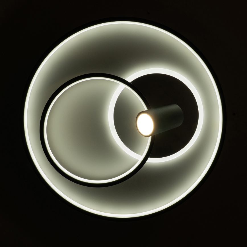 Brilagi - LED Stmívatelné stropní svítidlo UNITY LED/60W/230V + 1xGU10/3W 3000-6000K pr. 50 cm bílá/černá + dálkové ovládání
