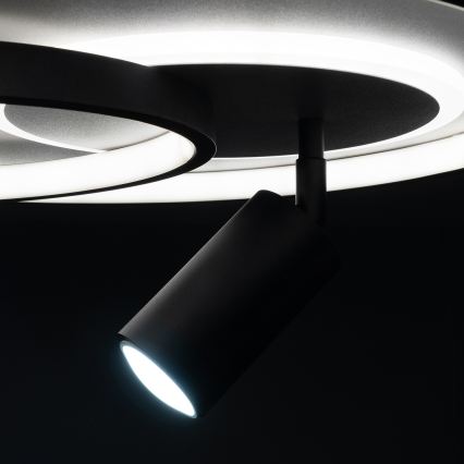 Brilagi - LED Stmívatelné stropní svítidlo UNITY LED/60W/230V + 1xGU10/3W 3000-6000K pr. 50 cm bílá/černá + dálkové ovládání