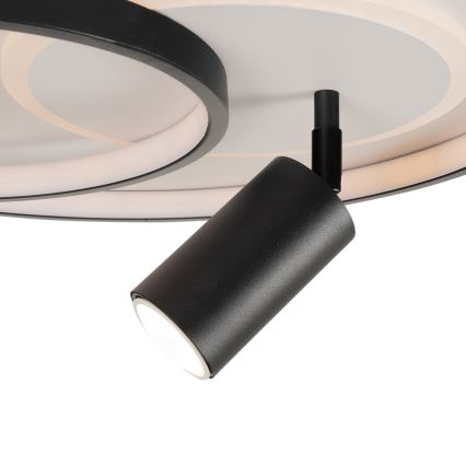Brilagi - LED Stmívatelné stropní svítidlo UNITY LED/60W/230V + 1xGU10/3W 3000-6000K pr. 50 cm bílá/černá + dálkové ovládání