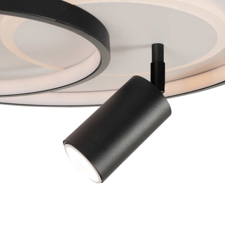 Brilagi - LED Stmívatelné stropní svítidlo UNITY LED/60W/230V + 1xGU10/3W 3000-6000K pr. 50 cm bílá/černá + dálkové ovládání