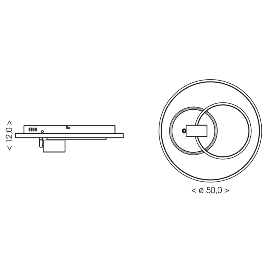 Brilagi - LED Stmívatelné stropní svítidlo UNITY LED/60W/230V + 1xGU10/3W 3000-6000K pr. 50 cm bílá/černá + dálkové ovládání