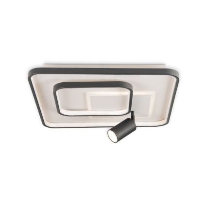 Brilagi - LED Stmívatelné stropní svítidlo UNITY LED/75W/230V + 1xGU10/3W 3000-6000K 50x50 cm bílá/černá + dálkové ovládání