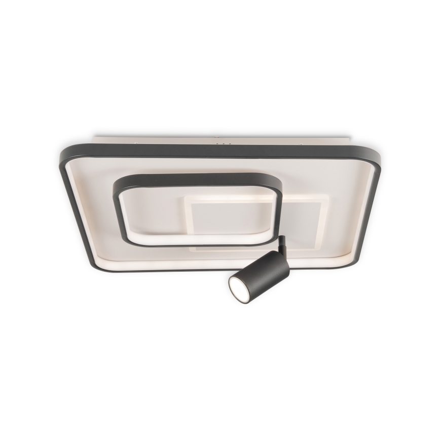 Brilagi - LED Stmívatelné stropní svítidlo UNITY LED/75W/230V + 1xGU10/3W 3000-6000K 50x50 cm bílá/černá + dálkové ovládání