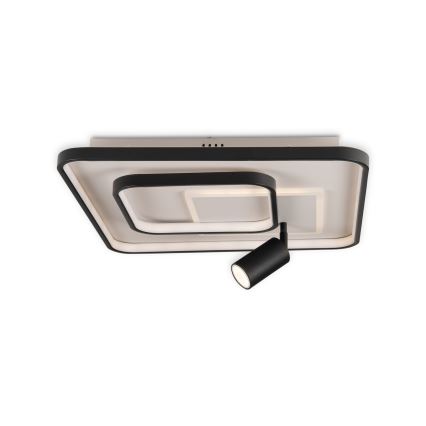 Brilagi - LED Stmívatelné stropní svítidlo UNITY LED/75W/230V + 1xGU10/3W 3000-6000K 50x50 cm bílá/černá + dálkové ovládání