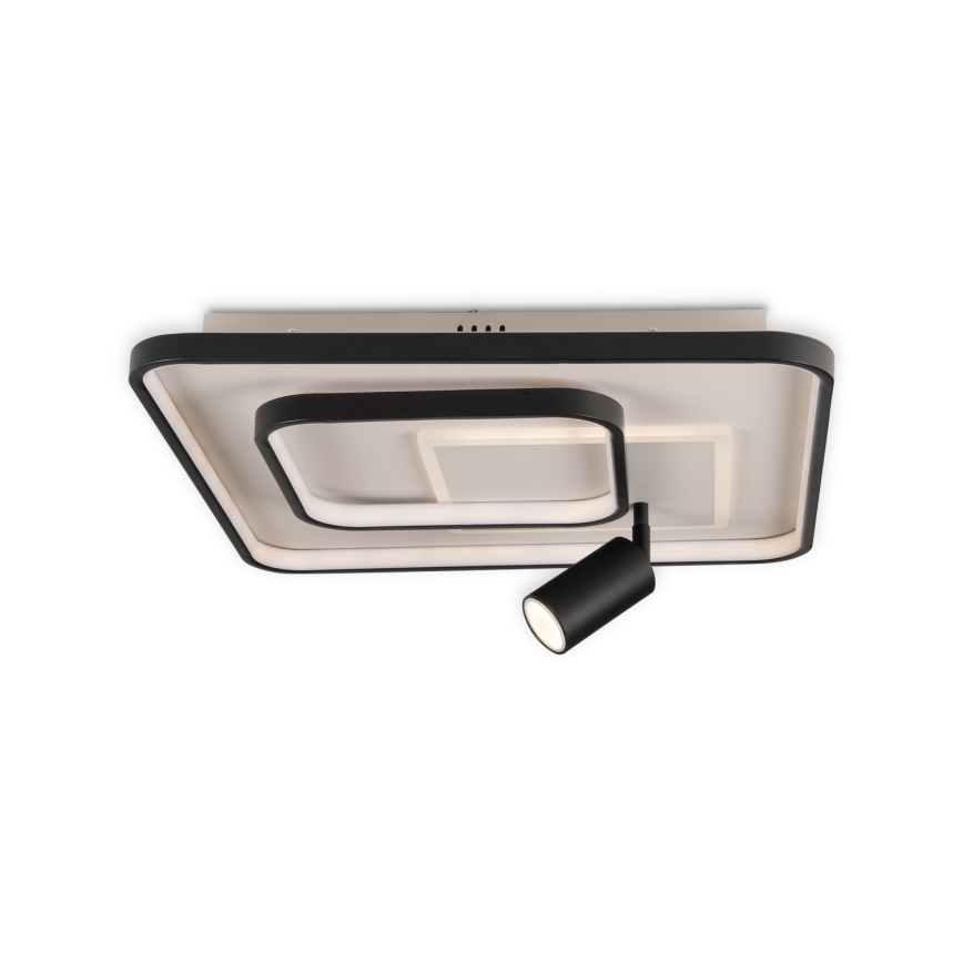 Brilagi - LED Stmívatelné stropní svítidlo UNITY LED/75W/230V + 1xGU10/3W 3000-6000K 50x50 cm bílá/černá + dálkové ovládání