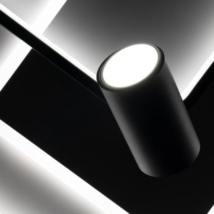 Brilagi - LED Stmívatelné stropní svítidlo UNITY LED/75W/230V + 1xGU10/3W 3000-6000K 50x50 cm bílá/černá + dálkové ovládání