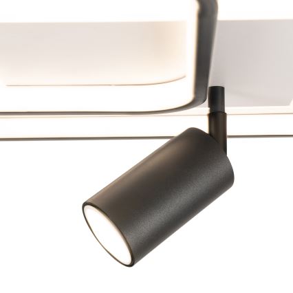 Brilagi - LED Stmívatelné stropní svítidlo UNITY LED/75W/230V + 1xGU10/3W 3000-6000K 50x50 cm bílá/černá + dálkové ovládání