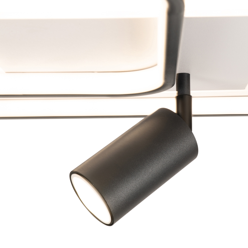 Brilagi - LED Stmívatelné stropní svítidlo UNITY LED/75W/230V + 1xGU10/3W 3000-6000K 50x50 cm bílá/černá + dálkové ovládání