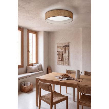 Brilagi - LED Stmívatelné stropní svítidlo VELVET SMARTIX STARS LED/24W/230V 3000-6000K pr. 45 cm béžová Wi-Fi Tuya Beacon + dálkové ovládání