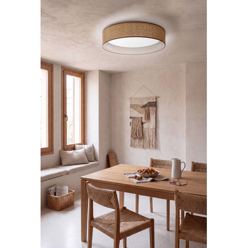 Brilagi - LED Stmívatelné stropní svítidlo VELVET SMARTIX STARS LED/24W/230V 3000-6000K pr. 45 cm béžová Wi-Fi Tuya Beacon + dálkové ovládání