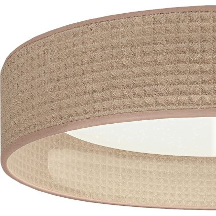 Brilagi - LED Stmívatelné stropní svítidlo VELVET SMARTIX STARS LED/24W/230V 3000-6000K pr. 45 cm béžová Wi-Fi Tuya Beacon + dálkové ovládání