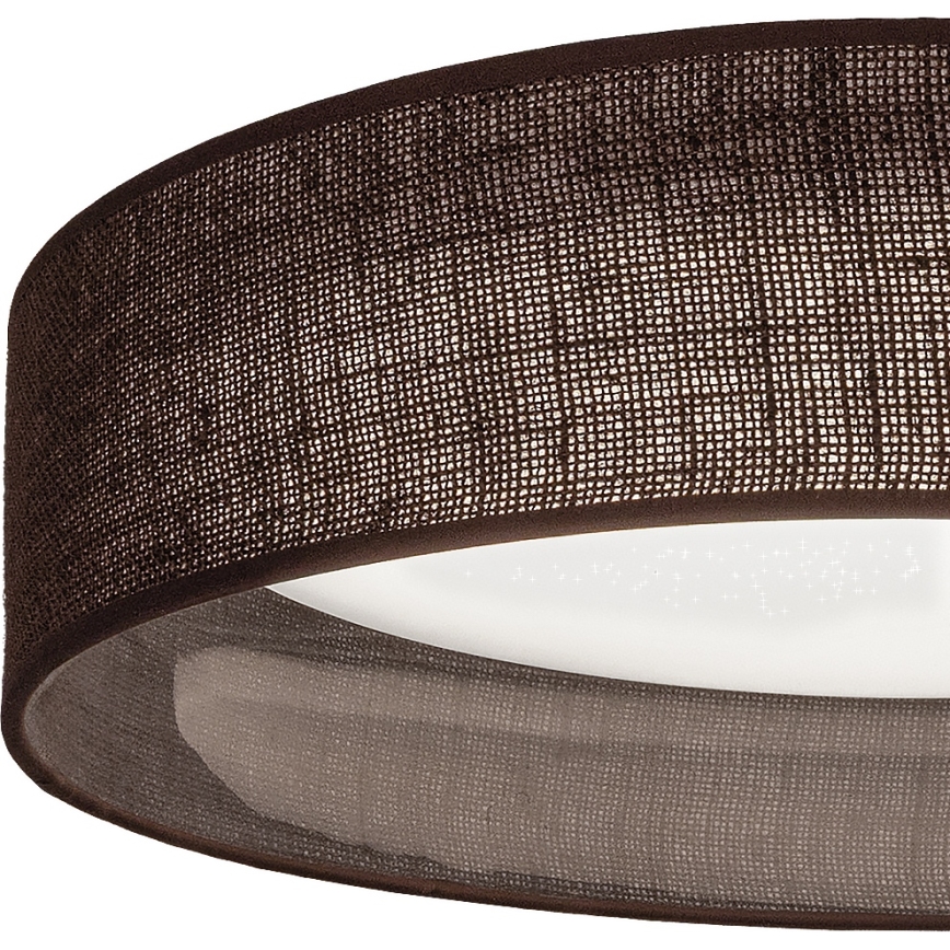 Brilagi - LED Stmívatelné stropní svítidlo VELVET SMARTIX STARS LED/24W/230V 3000-6000K pr. 45 cm hnědá Wi-Fi Tuya Beacon + dálkové ovládání
