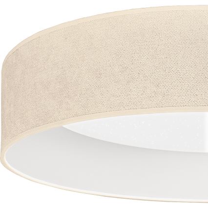 Brilagi - LED Stmívatelné stropní svítidlo VELVET SMARTIX STARS LED/24W/230V 3000-6000K pr. 45 cm krémová Wi-Fi Tuya Beacon + dálkové ovládání