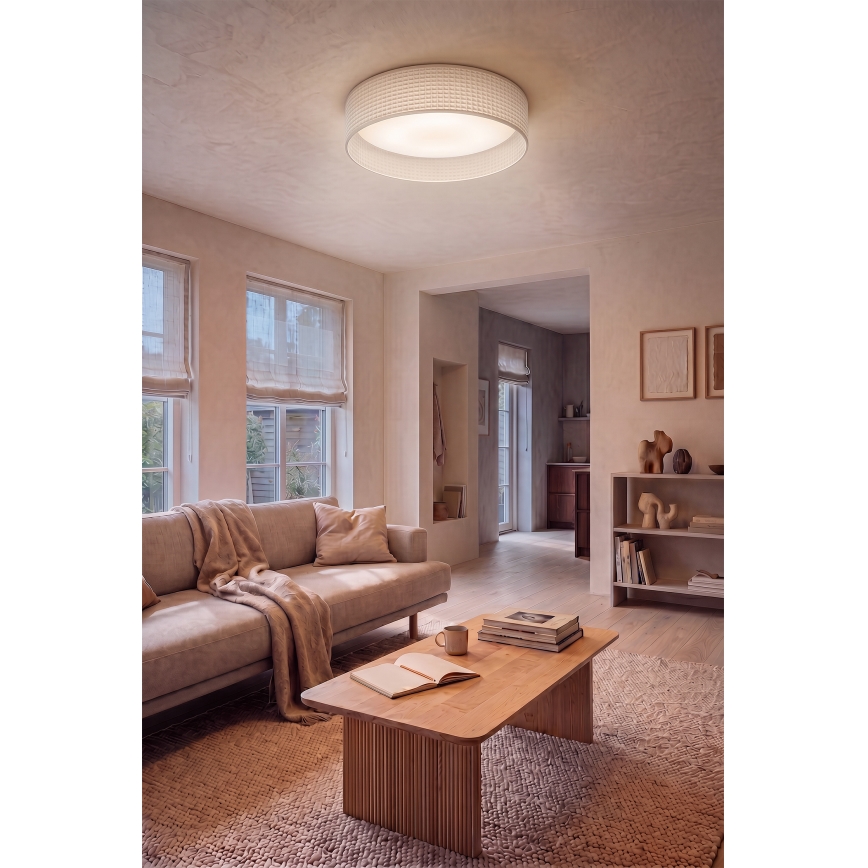 Brilagi - LED Stmívatelné stropní svítidlo VELVET SMARTIX STARS LED/24W/230V 3000-6000K pr. 45 cm krémová Wi-Fi Tuya Beacon + dálkové ovládání