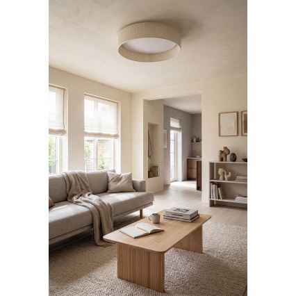 Brilagi - LED Stmívatelné stropní svítidlo VELVET SMARTIX STARS LED/24W/230V 3000-6000K pr. 45 cm krémová Wi-Fi Tuya Beacon + dálkové ovládání