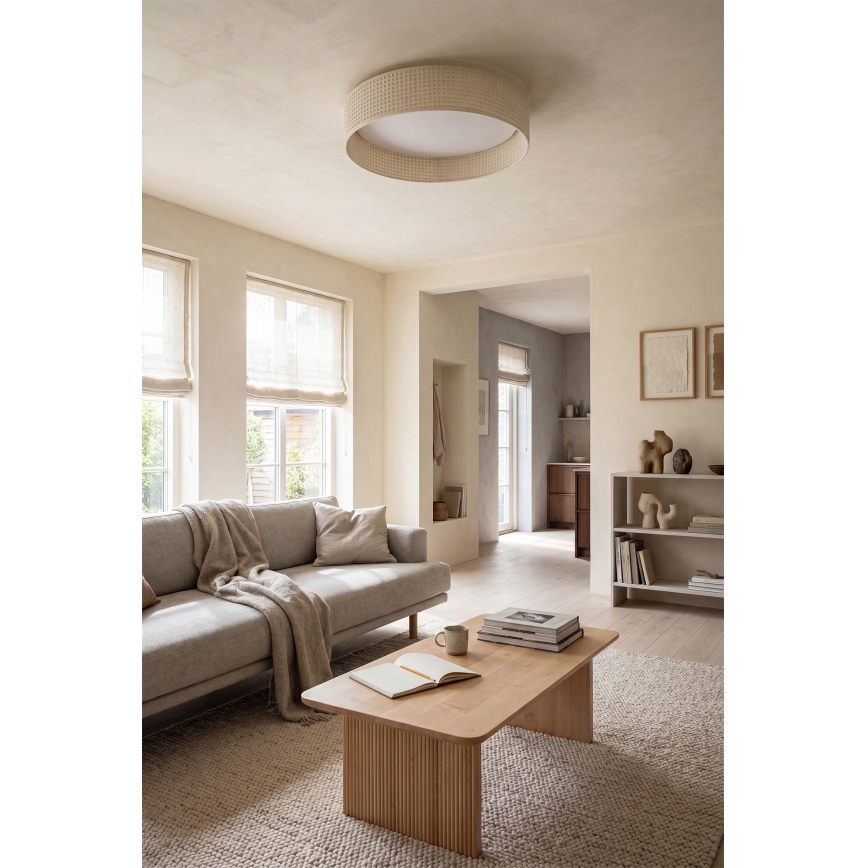 Brilagi - LED Stmívatelné stropní svítidlo VELVET SMARTIX STARS LED/24W/230V 3000-6000K pr. 45 cm krémová Wi-Fi Tuya Beacon + dálkové ovládání
