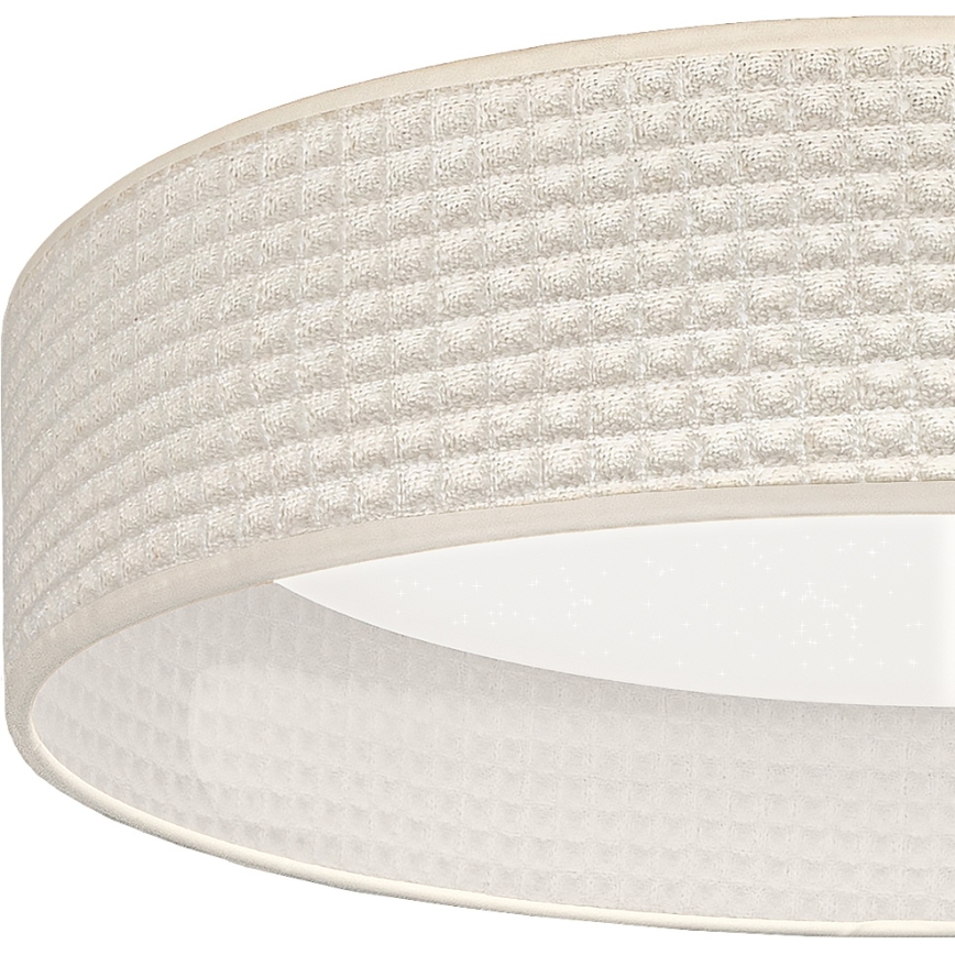 Brilagi - LED Stmívatelné stropní svítidlo VELVET SMARTIX STARS LED/24W/230V 3000-6000K pr. 45 cm krémová Wi-Fi Tuya Beacon + dálkové ovládání