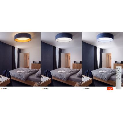 Brilagi - LED Stmívatelné stropní svítidlo VELVET SMARTIX STARS LED/24W/230V 3000-6000K pr. 45 cm modrá Wi-Fi Tuya Beacon + dálkové ovládání
