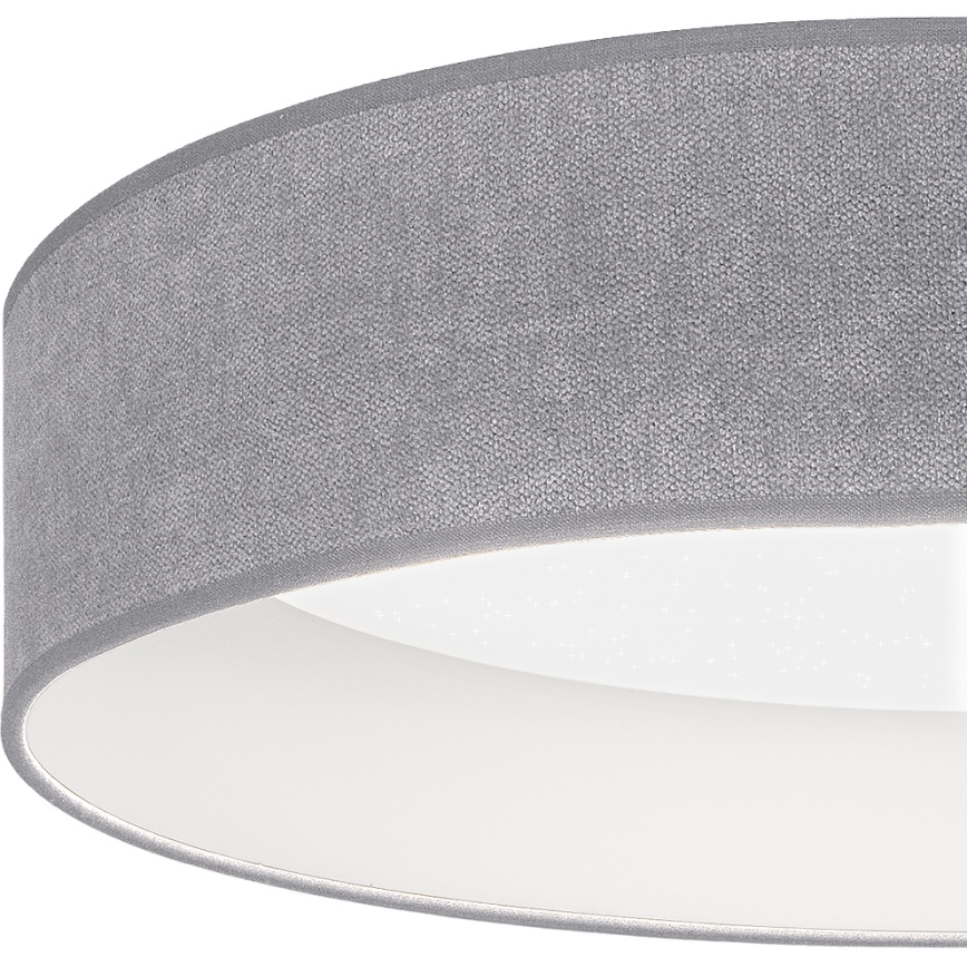 Brilagi - LED Stmívatelné stropní svítidlo VELVET SMARTIX STARS LED/24W/230V 3000-6000K pr. 45 cm šedá Wi-Fi Tuya Beacon + dálkové ovládání