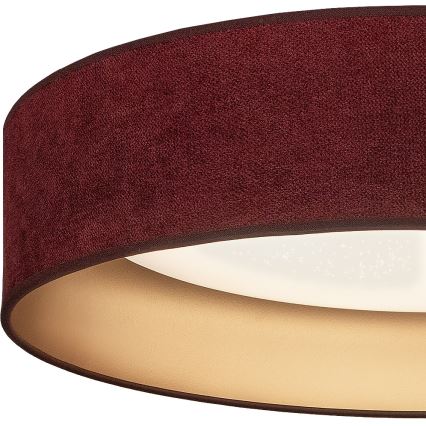 Brilagi - LED Stmívatelné stropní svítidlo VELVET SMARTIX STARS LED/24W/230V 3000-6000K pr. 45 cm vínová/zlatá Wi-Fi Tuya Beacon + dálkové ovládání